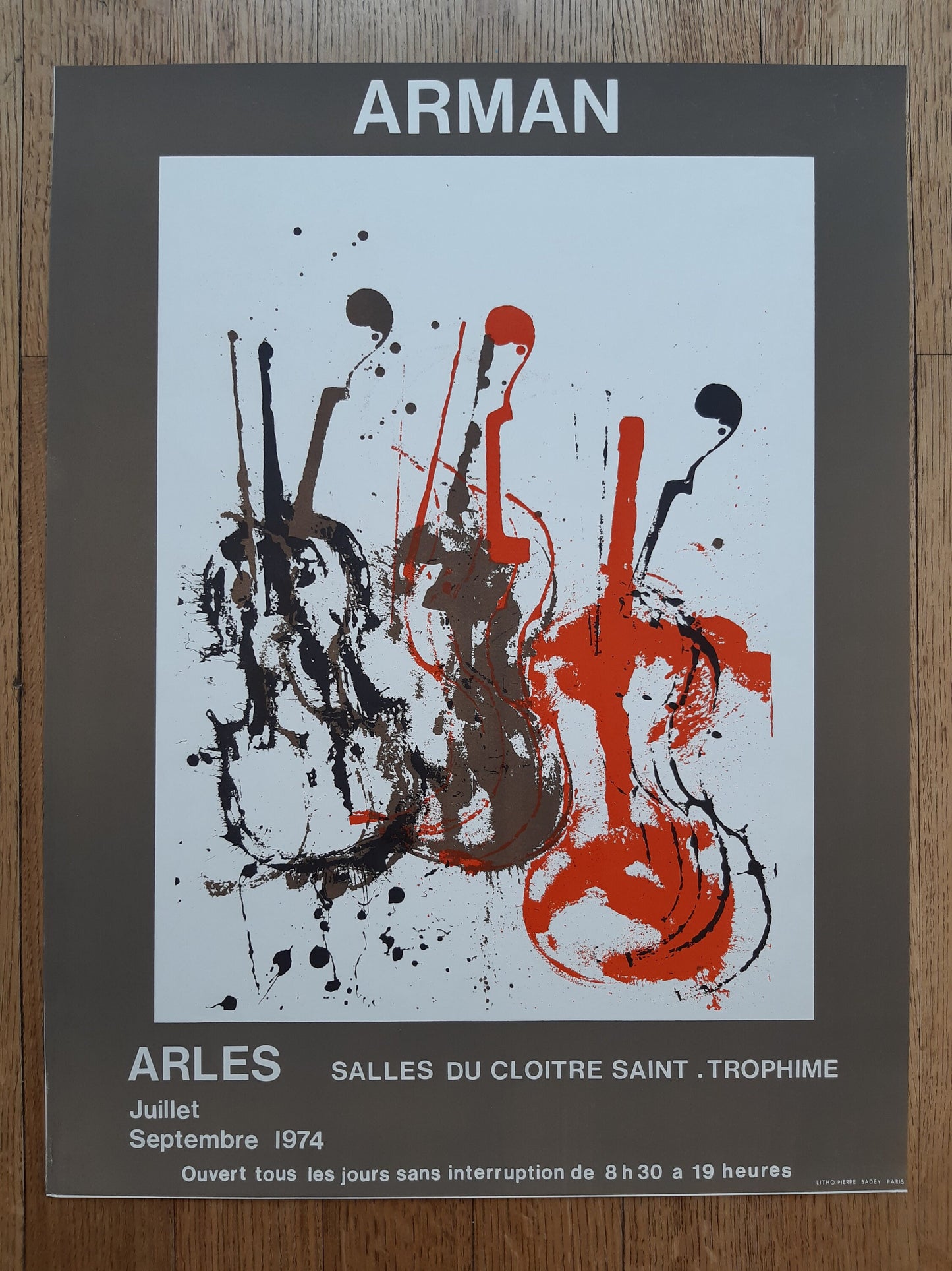 Arman original art poster - 19.4"×25.4" (49.2×64.5cm)