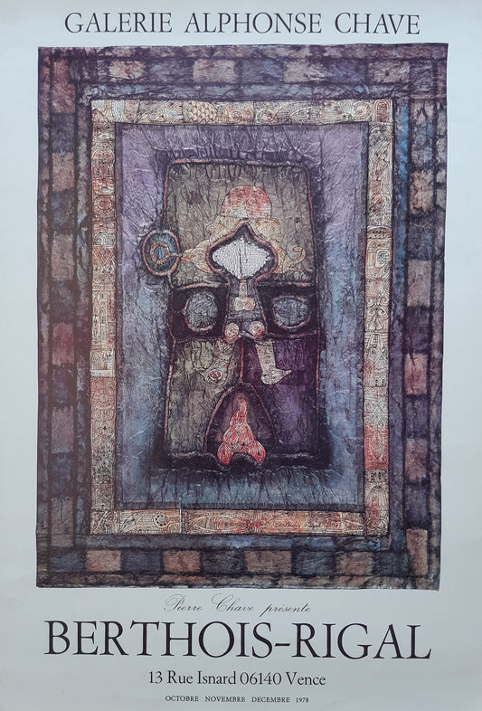 Berthois Rigal original art poster - 19.7"×28.7" (50×73cm)