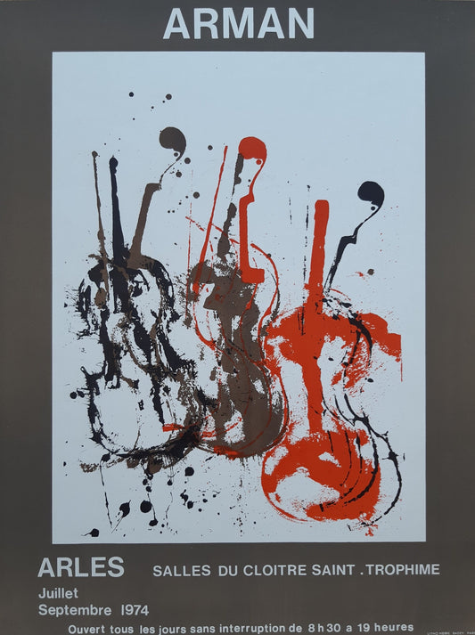 Arman original art poster - 19.4"×25.4" (49.2×64.5cm)