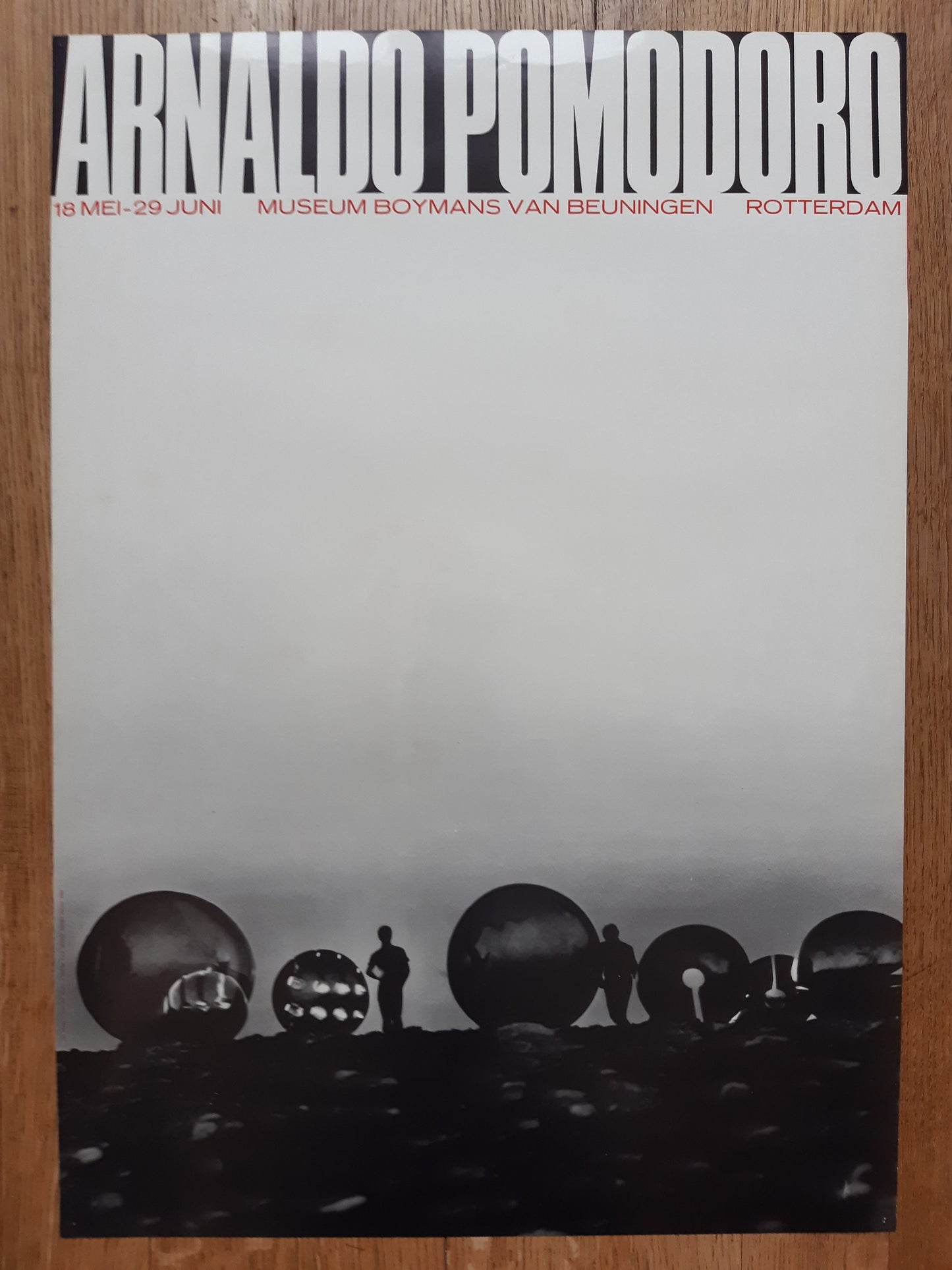 Arnaldo Pomodoro original art poster - 19.0"×26.9" (48.2×68.2cm)