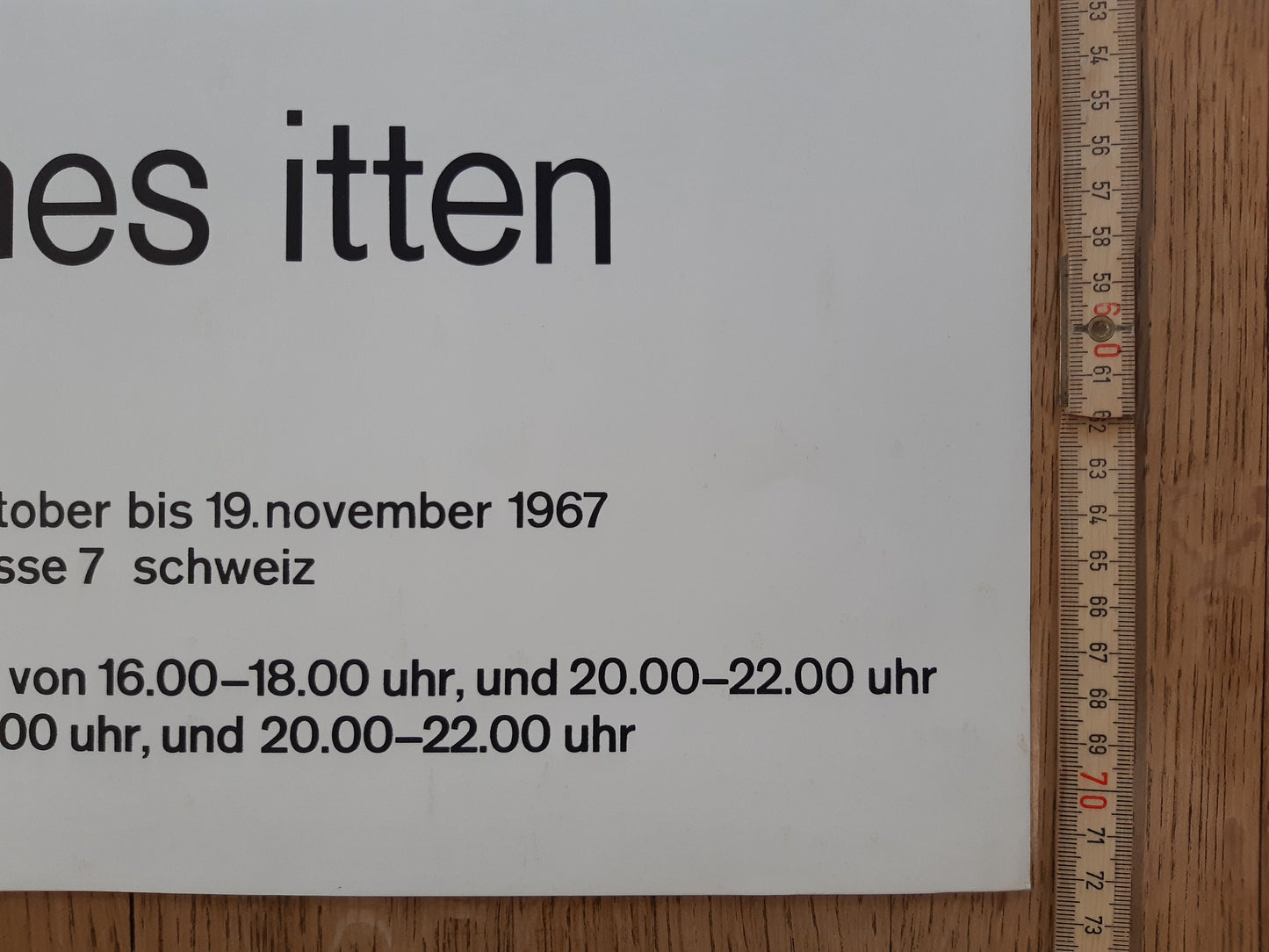 Johannes Itten original art poster - 20.1"×30.0" (51×76.2cm)