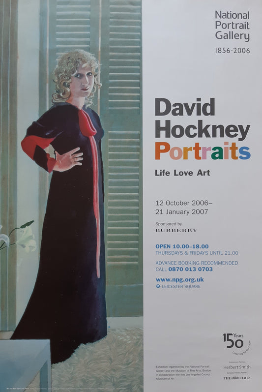 David Hockney original art poster - 20.1"×29.7" (51×75.5cm)