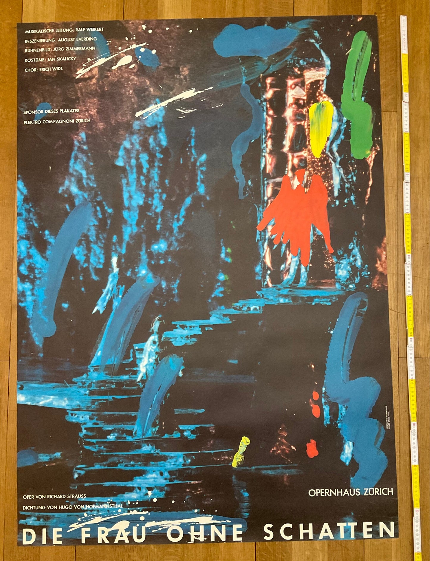 Die Frau ohne Schatten original art poster - 35.6"×50.2" (90.5×127.5cm)