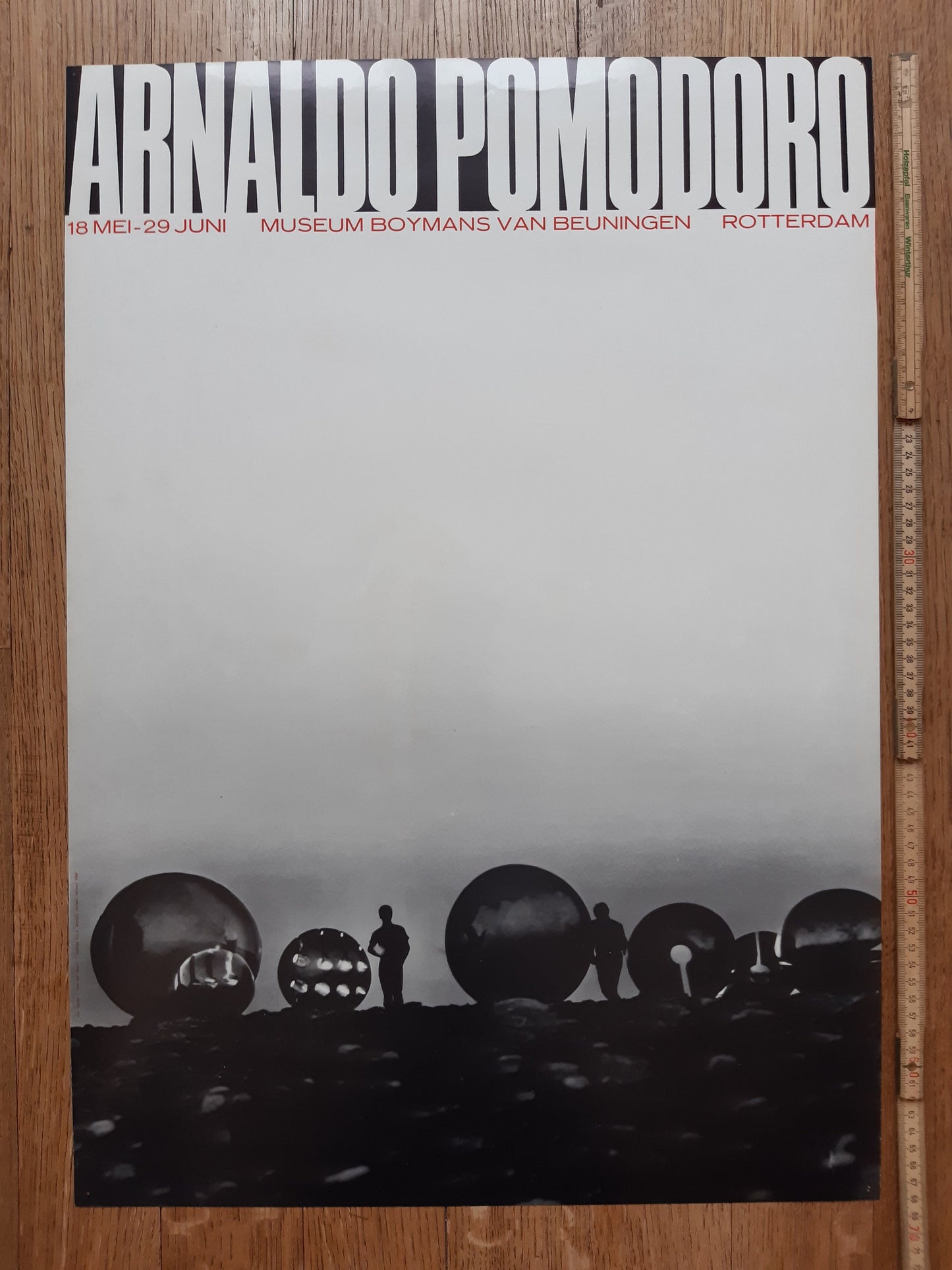 Arnaldo Pomodoro original art poster - 19.0"×26.9" (48.2×68.2cm)