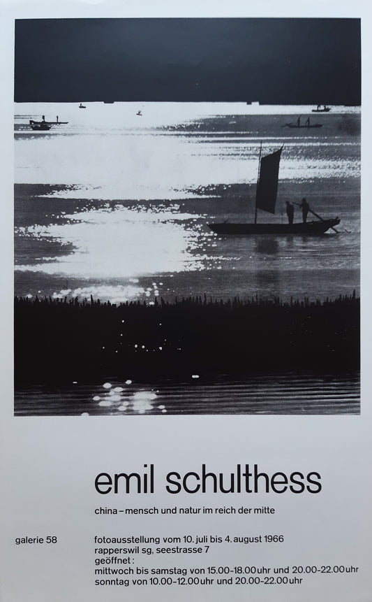 Emil Schulthess original art poster - 17.7"×28.5" (45×72.3cm)