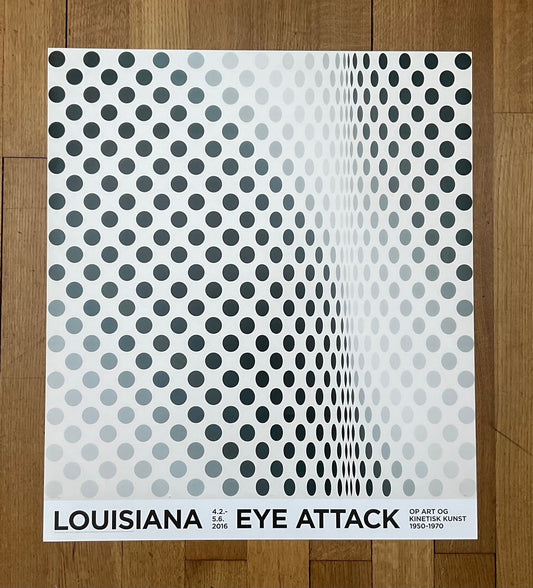 Bridget Riley art exhibition poster - 23.2"×26.8" (59×68cm)