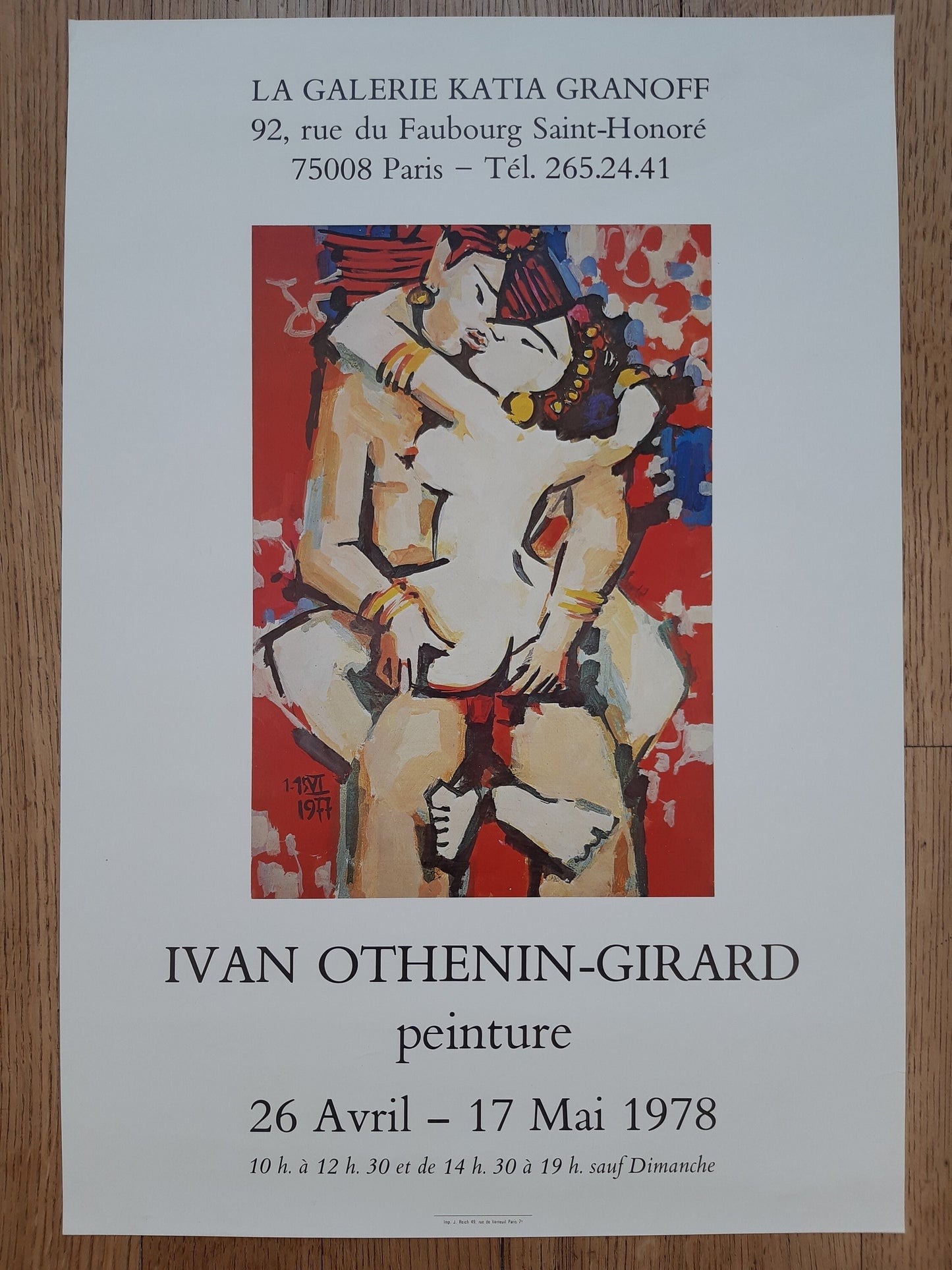 Ivan Othenin-Girard original art poster - 15.6"×22.8" (39.5×58cm)