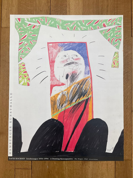 David Hockney original exhibition poster - 23.5"×29.5" (59.6×75cm)