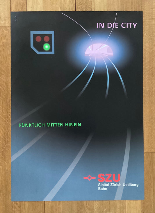 SZU vintage poster - 27.6"×39.4" (70×100cm)