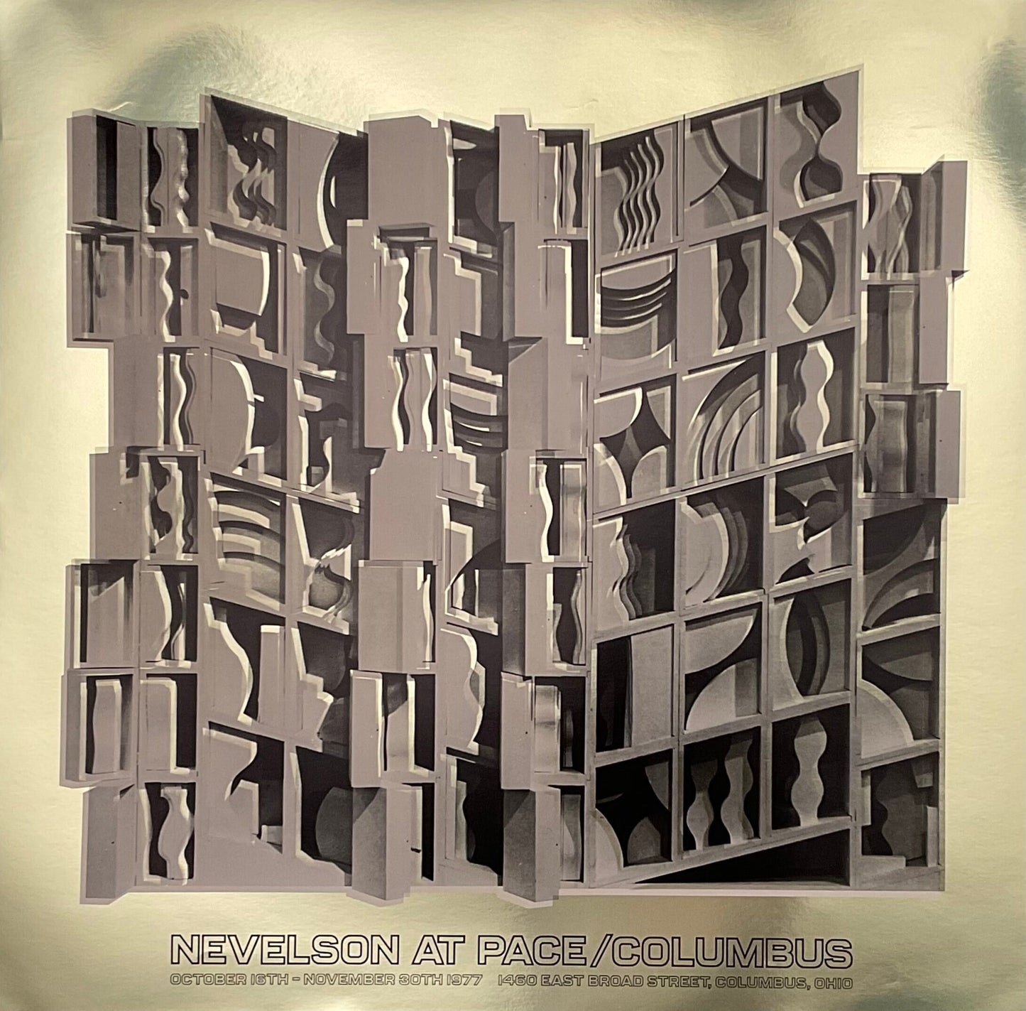 Louise Nevelson vintage art exhibition poster - 25.6"×26.0" (65×66cm)