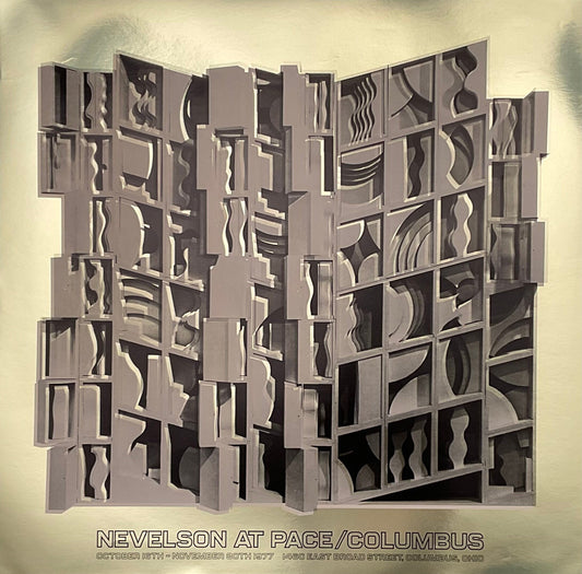 Louise Nevelson vintage art exhibition poster - 25.6"×26.0" (65×66cm)