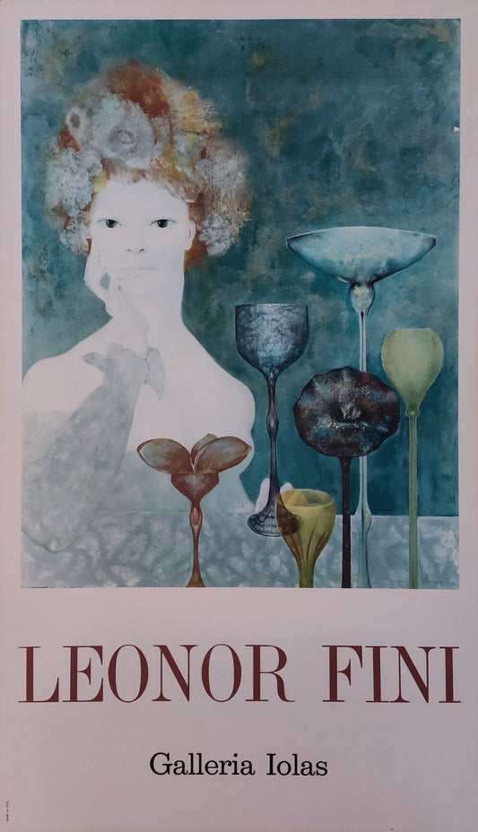 Leonor Fini original art exhibition poster - 19.7"×33.5" (50×85cm)