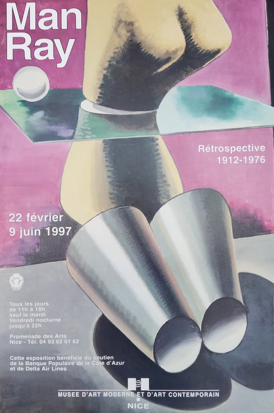 Man Ray original art exhibition poster - 15.7"×27.6" (40×70cm)