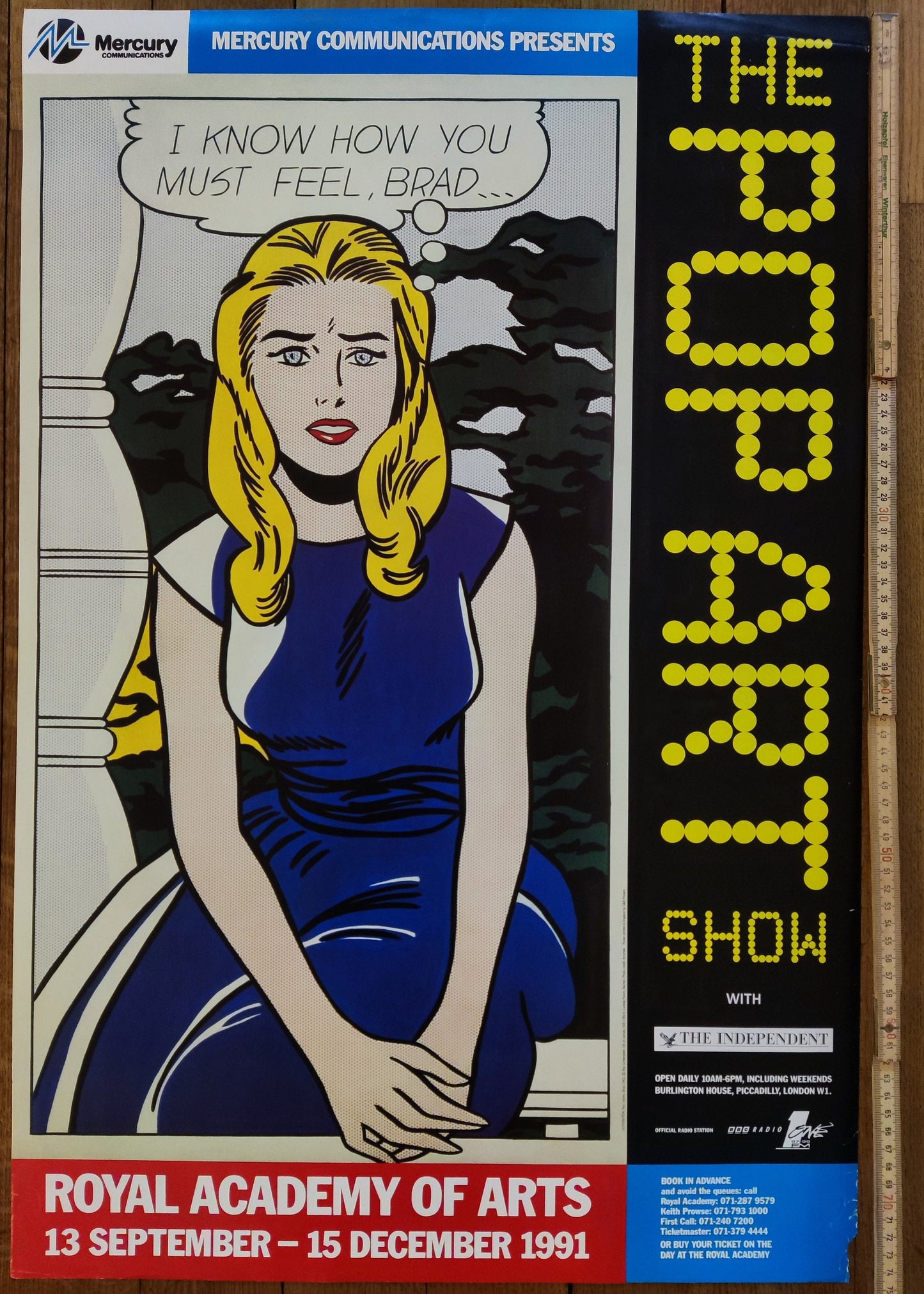 Lichtenstein original art poster - 20.0"×29.9" (50.8×76cm)