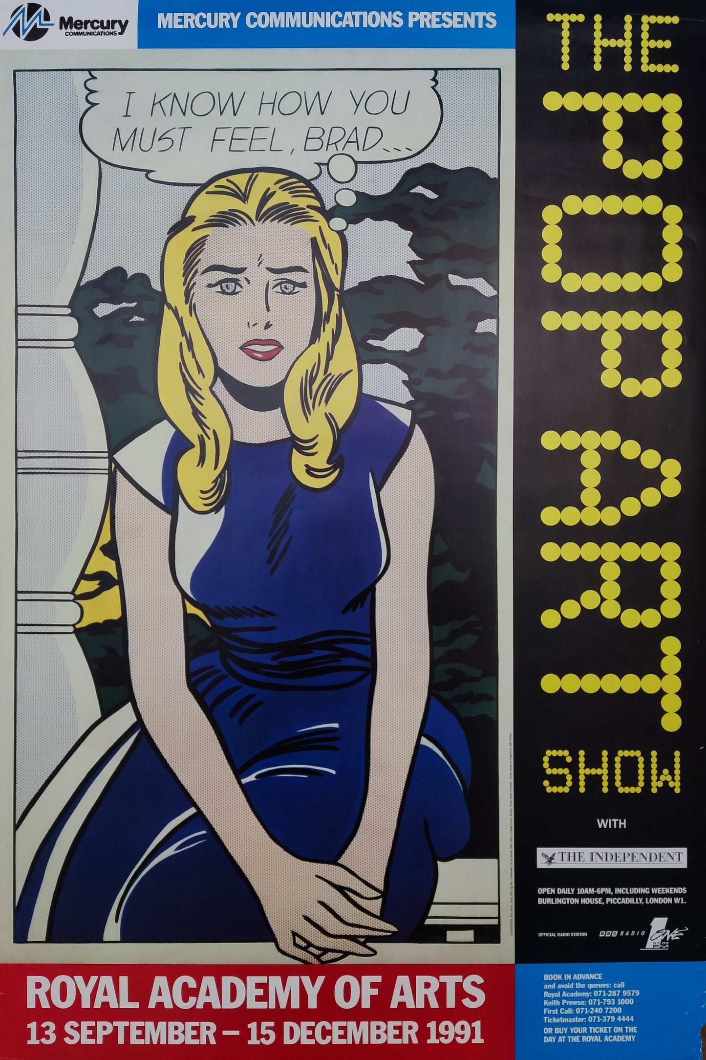 Lichtenstein original art poster - 20.0"×29.9" (50.8×76cm)