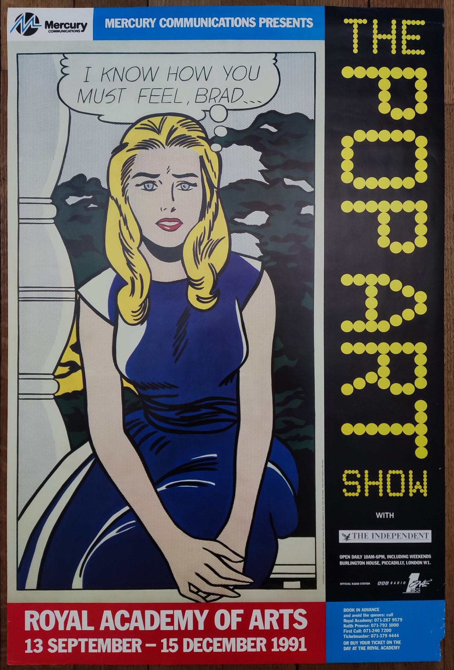 Lichtenstein original art poster - 20.0"×29.9" (50.8×76cm)