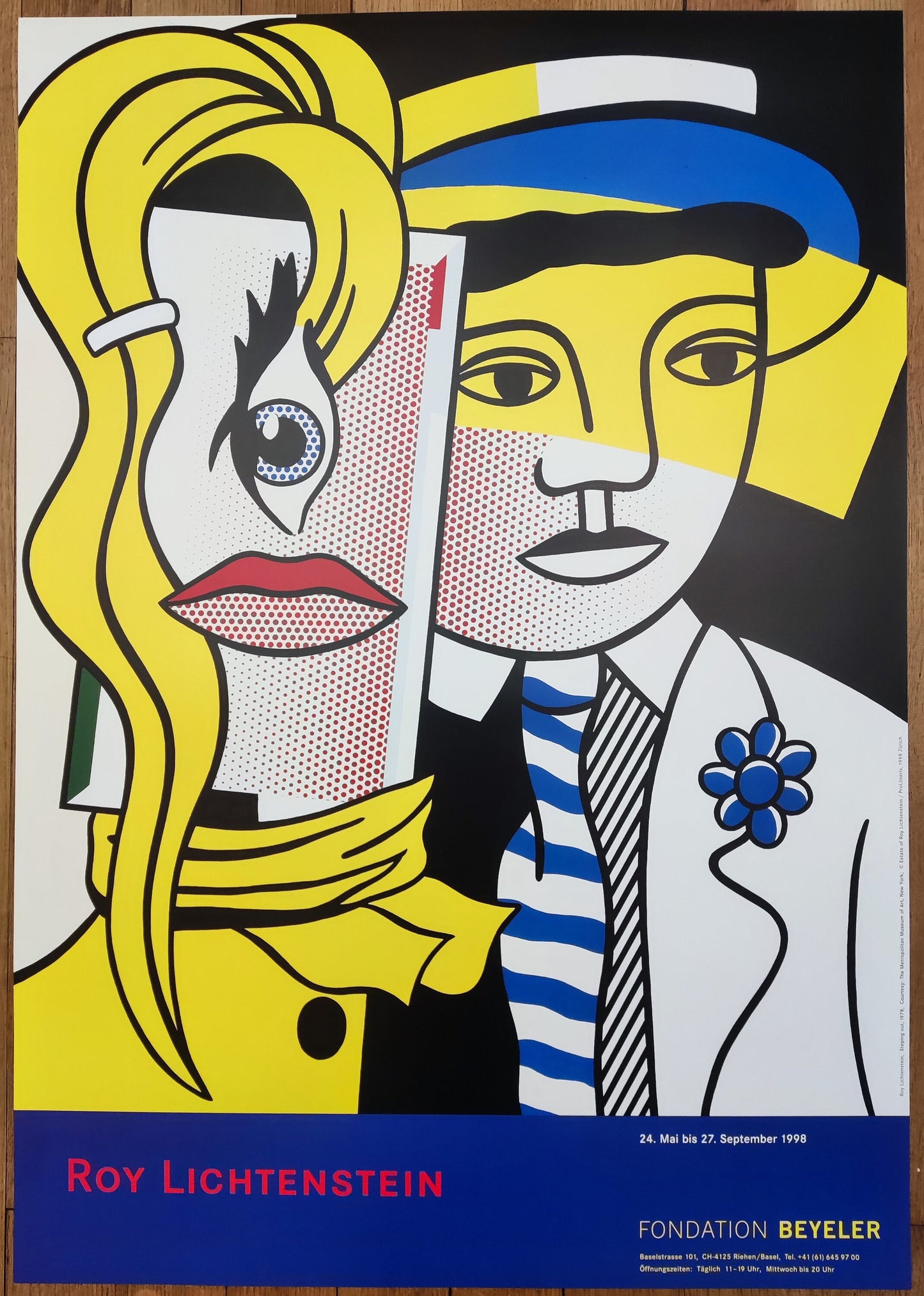 Roy Lichtenstein art exhibition poster - 27.0"×38.6" (68.5×98cm)