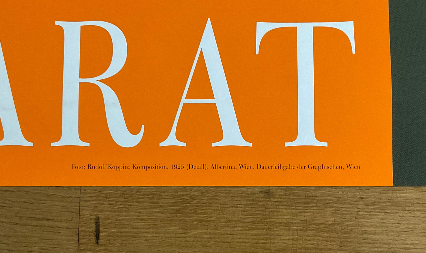 Rudolf Koppitz original art exhibition poster. - 35.4"×50.4" (90×128cm)