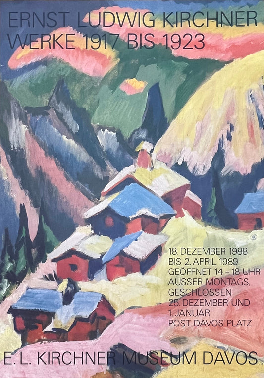 Ernst Ludwig Kircher original art poster - 35.6"×50.4" (90.5×128cm)