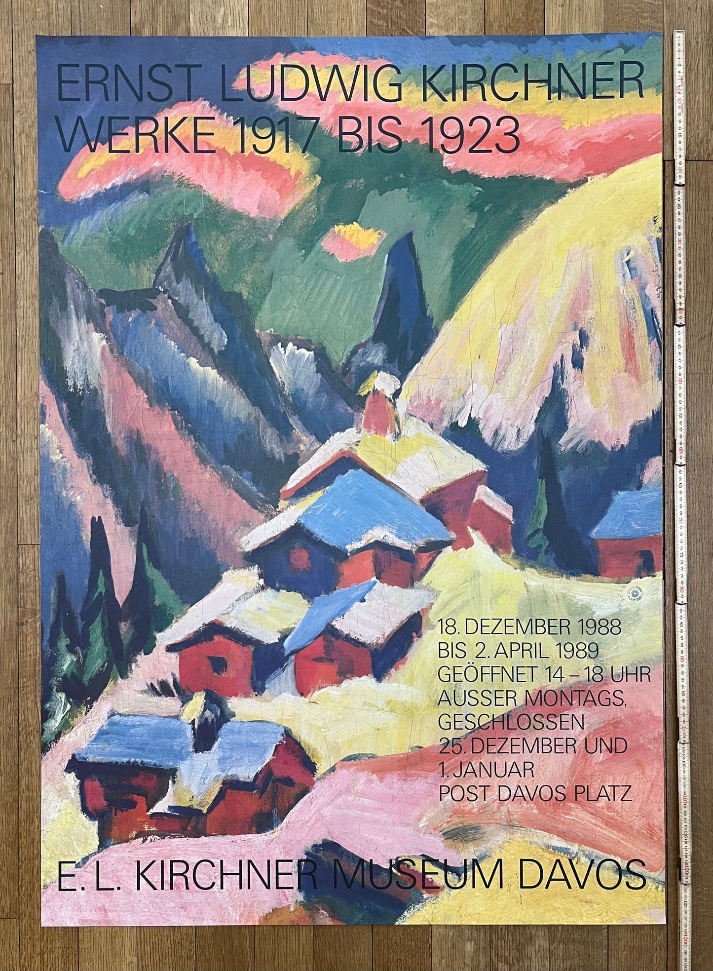 Ernst Ludwig Kircher original art poster - 35.6"×50.4" (90.5×128cm)