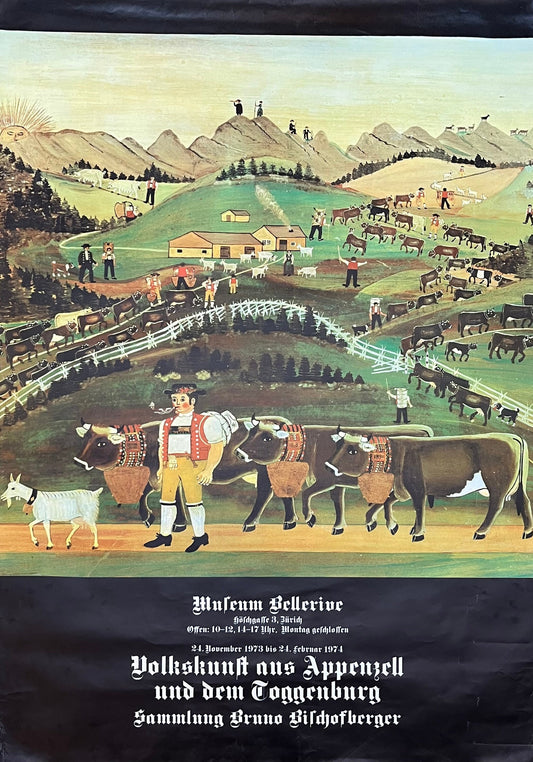 Appenzell vintage exhibition poster - 35.6"×50.4" (90.5×128cm)