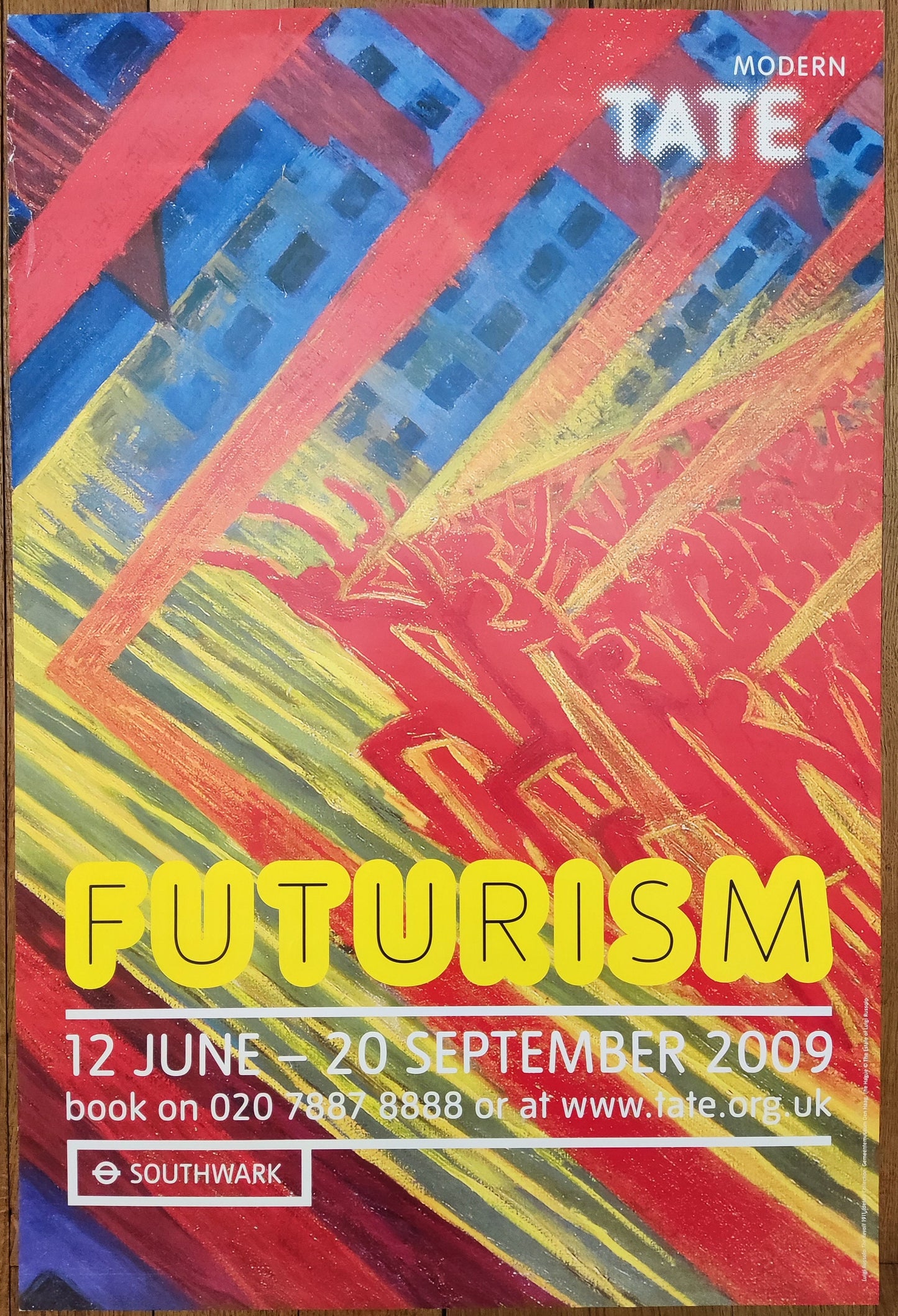 Luigi Russolo original art poster - 20.1"×29.9" (51×76cm)