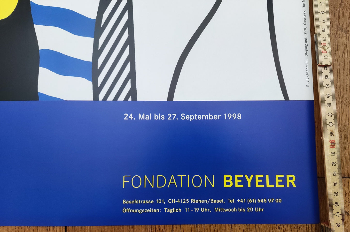 Roy Lichtenstein art exhibition poster - 27.0"×38.6" (68.5×98cm)