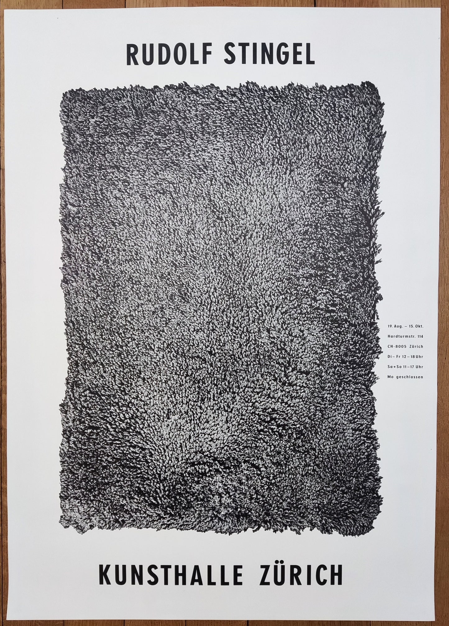 Rudolf Stingel art exhibition poster - 23.4"×33.1" (59.5×84cm)