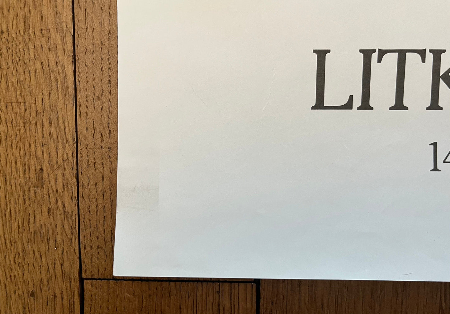 Litkey Bence art exhibition poster - 16.9"×24.0" (43×61cm)