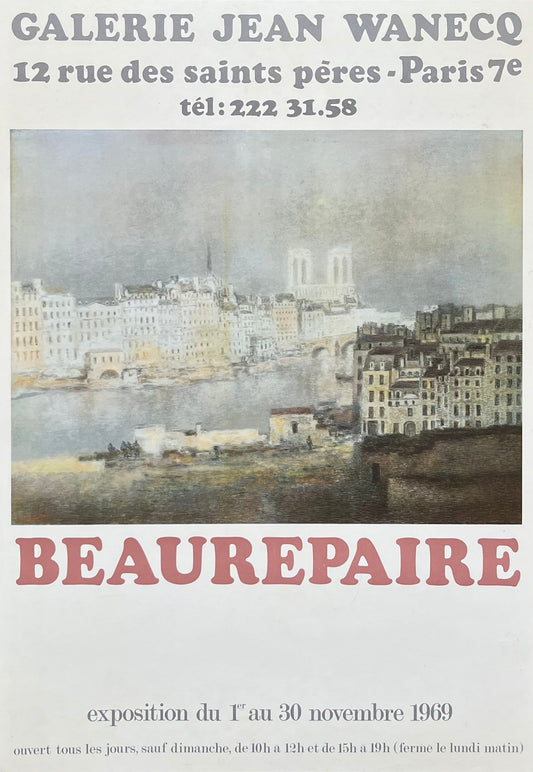 André Beaurepaire art exhibition poster - 15.0"×21.3" (38×54cm)