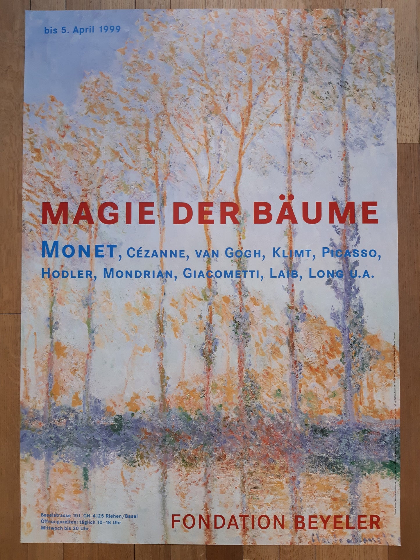 Claude Monet original art poster - 35.4"×50.4" (90×128cm)