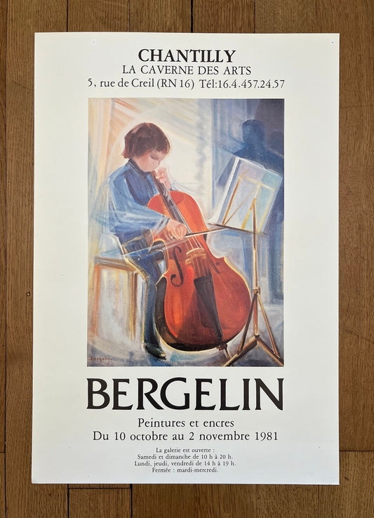 Éliane Bergelin art exhibition poster - 16.5"×24.4" (42×62cm)