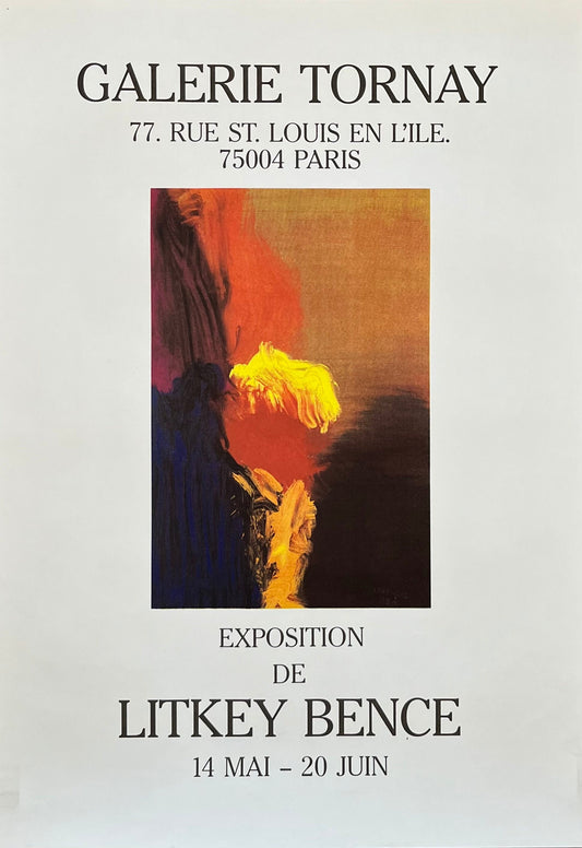 Litkey Bence art exhibition poster - 16.9"×24.0" (43×61cm)