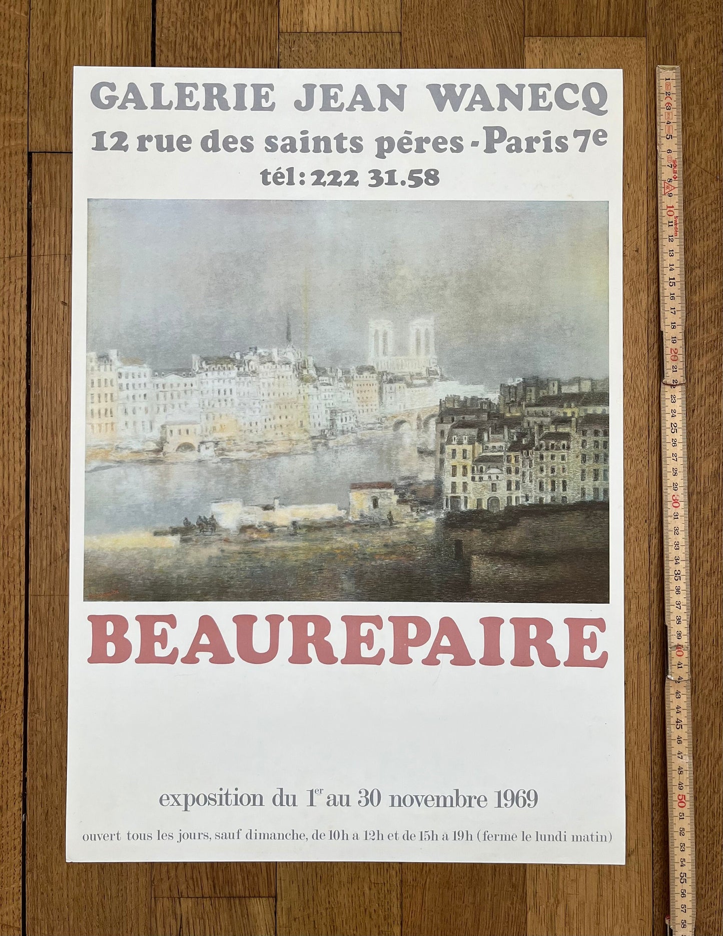 André Beaurepaire art exhibition poster - 15.0"×21.3" (38×54cm)