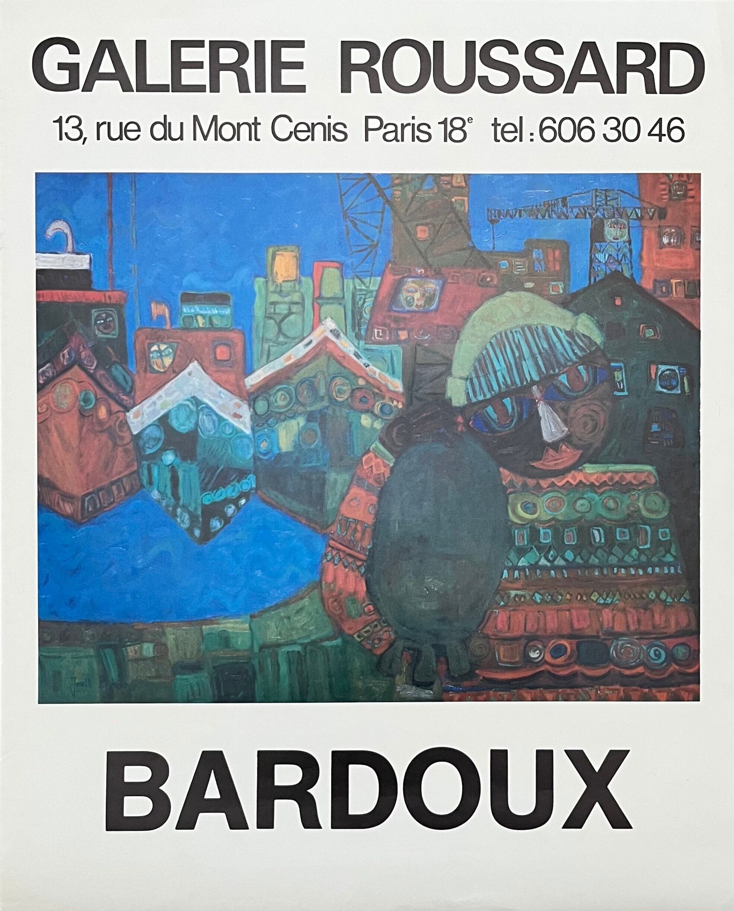 Bardoux original art poster - 19.3"×24.0" (49×61cm)