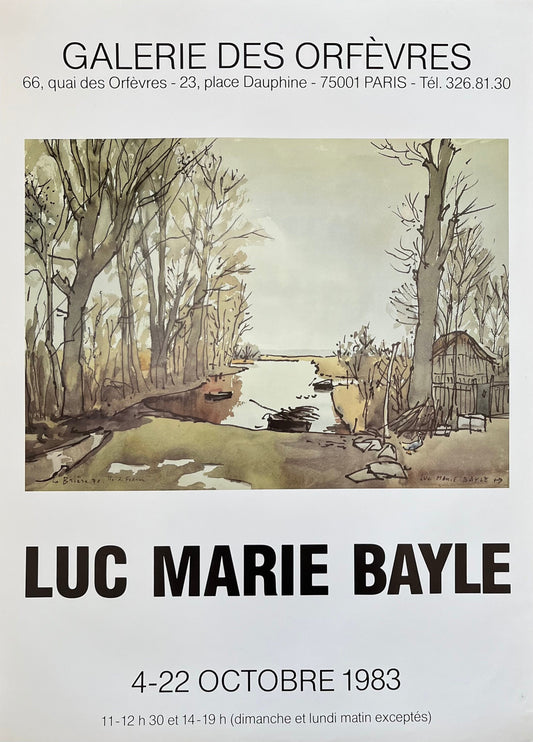 Luc Marie Bayle original exhibition poster - 19.3"×27.4" (49×69.5cm)
