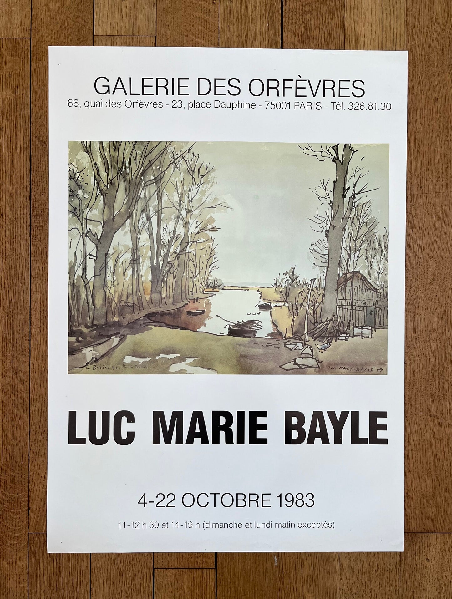 Luc Marie Bayle original exhibition poster - 19.3"×27.4" (49×69.5cm)