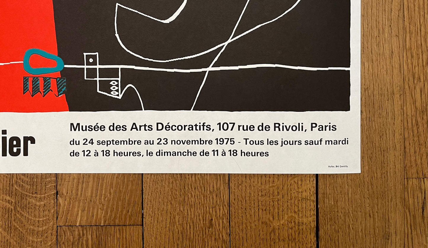 Le Corbusier original art poster - 18.9"×26.4" (48×67cm)