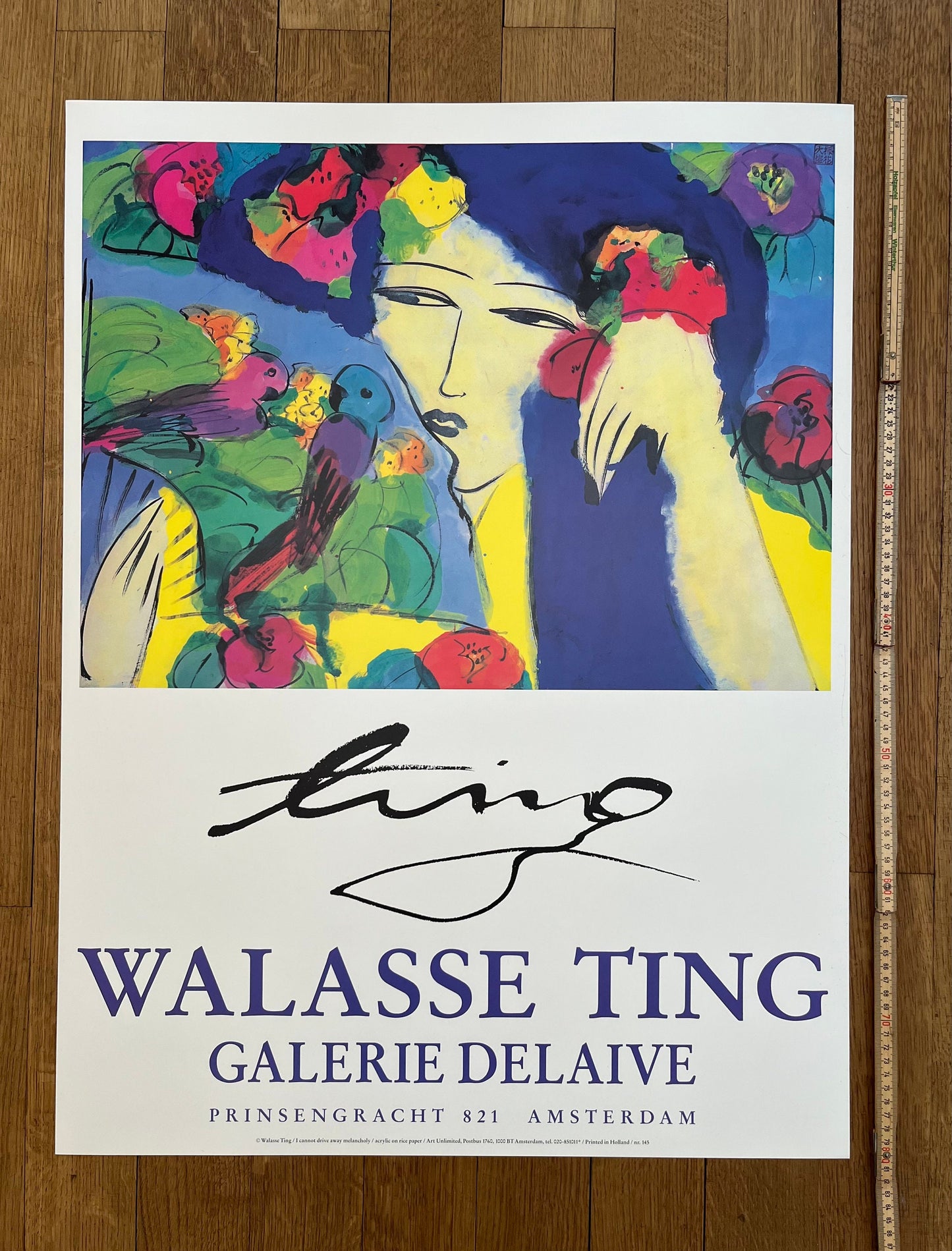 Walasse Ting original art poster - 23.6"×31.5" (60×80cm)