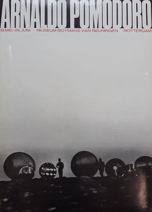 Arnaldo Pomodoro original art poster - 19.0"×26.9" (48.2×68.2cm)