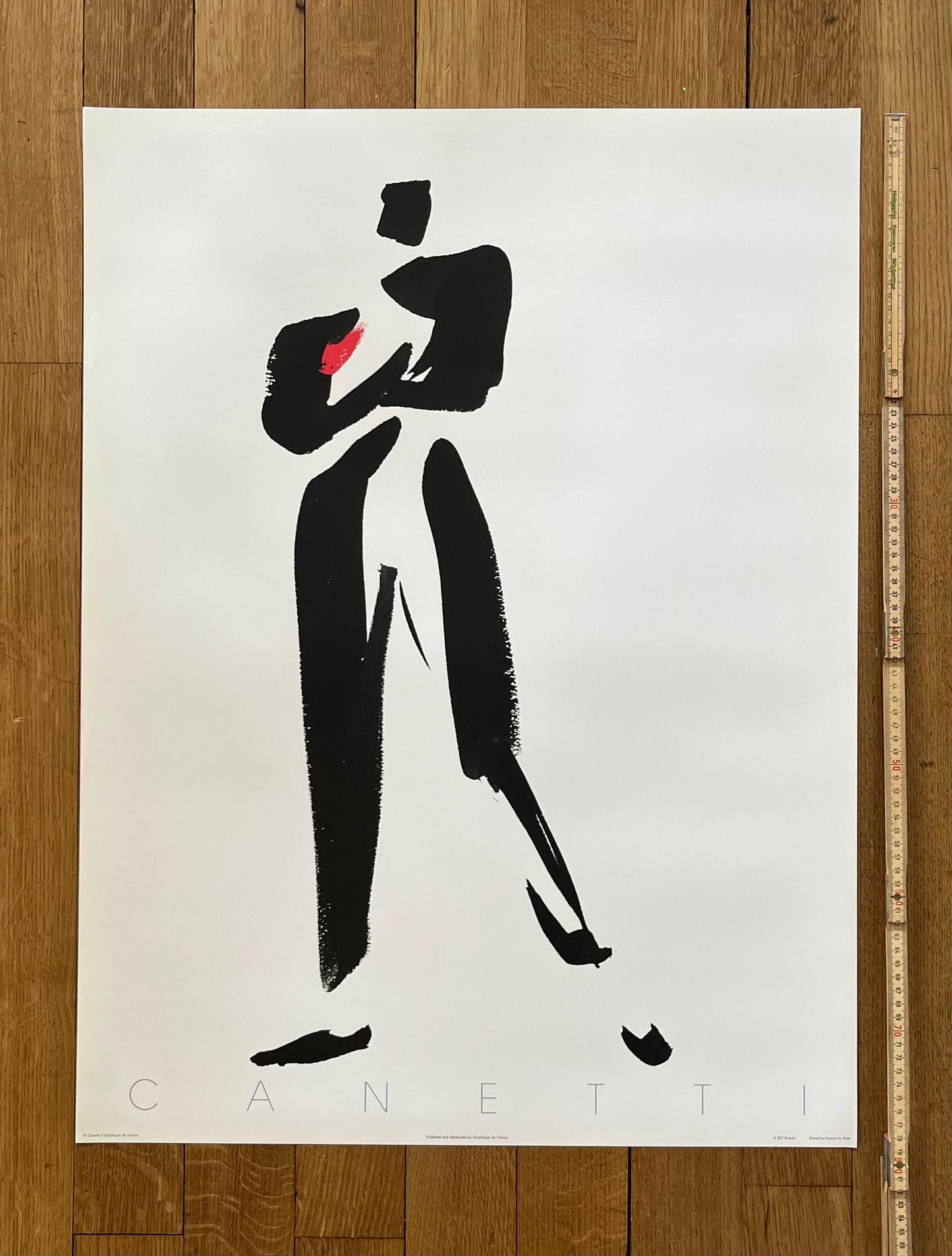 Michel Canetti original art poster - 23.6"×31.5" (60×80cm)