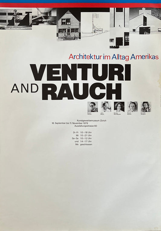 Venturi and Rauch original art exhibition poster - 35.6"×50.4" (90.5×128cm)