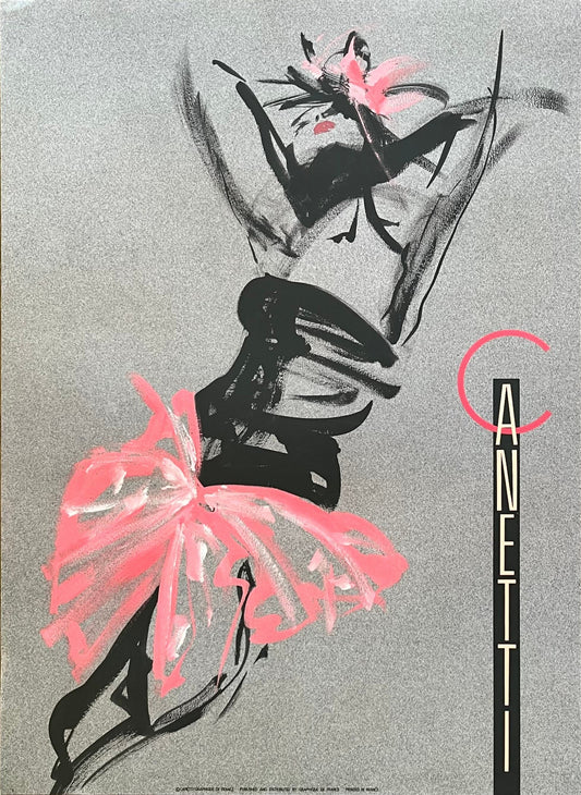 Michel Canetti original art poster - 24.4"×33.5" (62×85cm)
