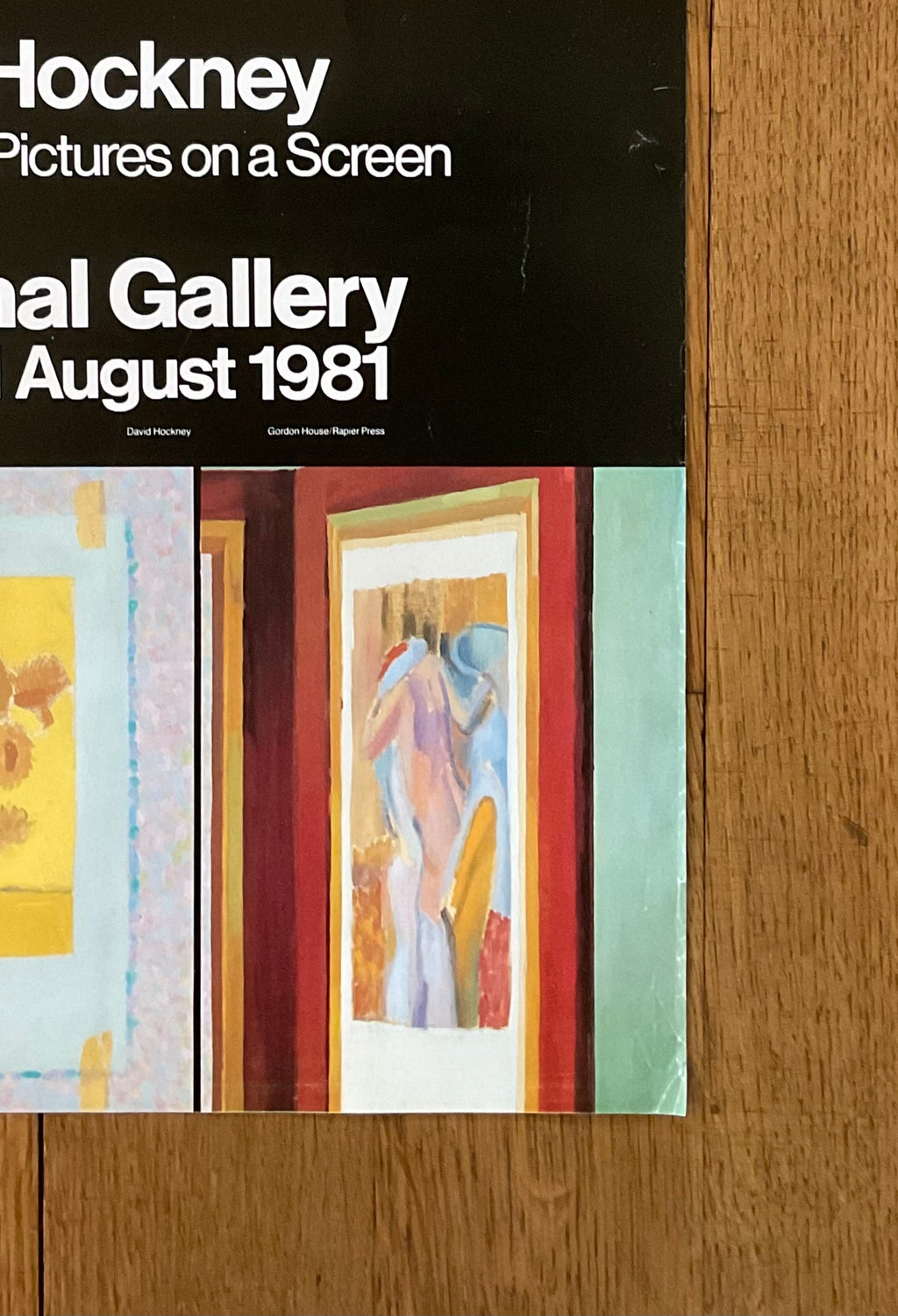 David Hockney original art poster - 20.1"×29.9" (51×76cm)