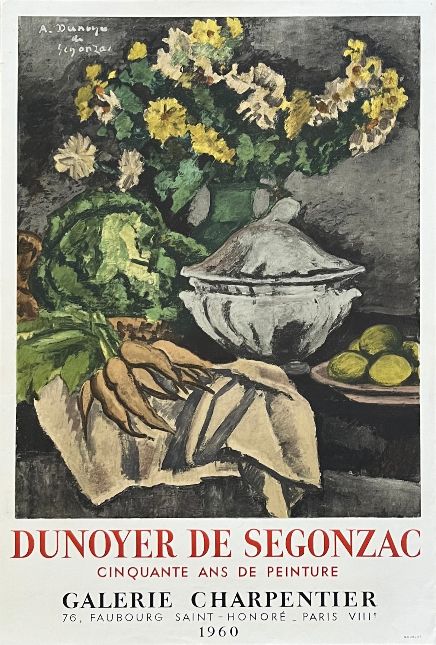 André Dunoyer de Segonzac original art poster - 19.9"×29.1" (50.5×74cm)