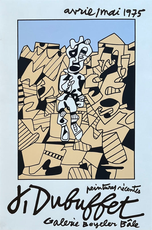 Dubuffet original art poster - 20.5"×30.9" (52×78.5cm)