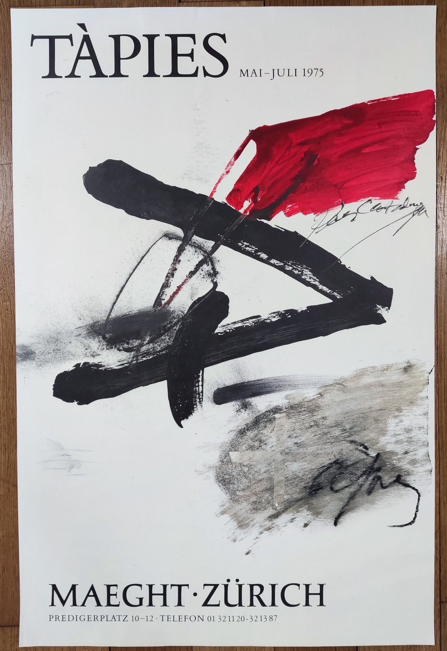 Antoni Tàpies art poster - 16.7"×25.6" (42.5×65cm) - 16.7"×25.6" (42.5×65cm)