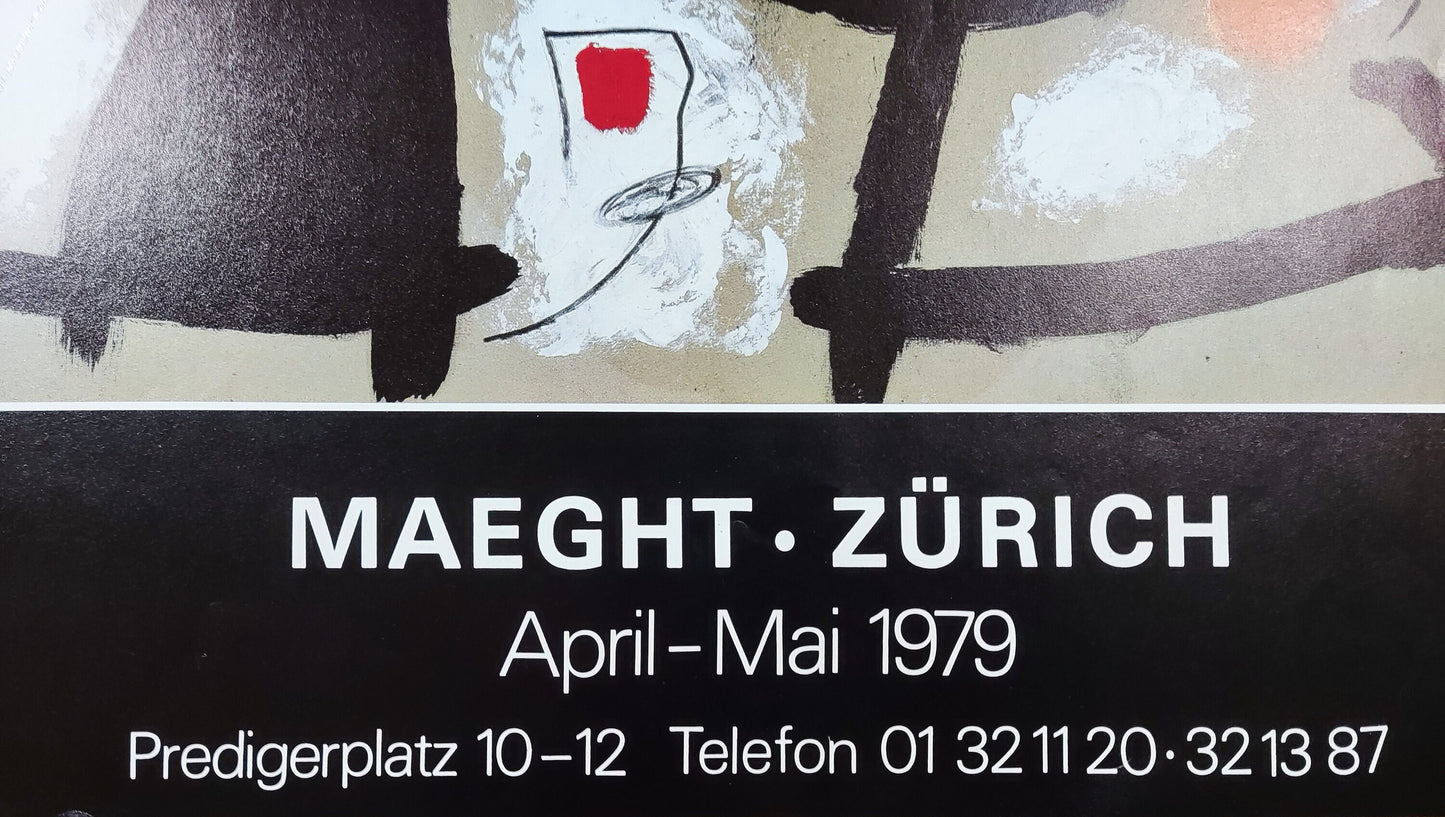 Joan Miró original art poster - 17.5"×31.5" (44.5×80cm)
