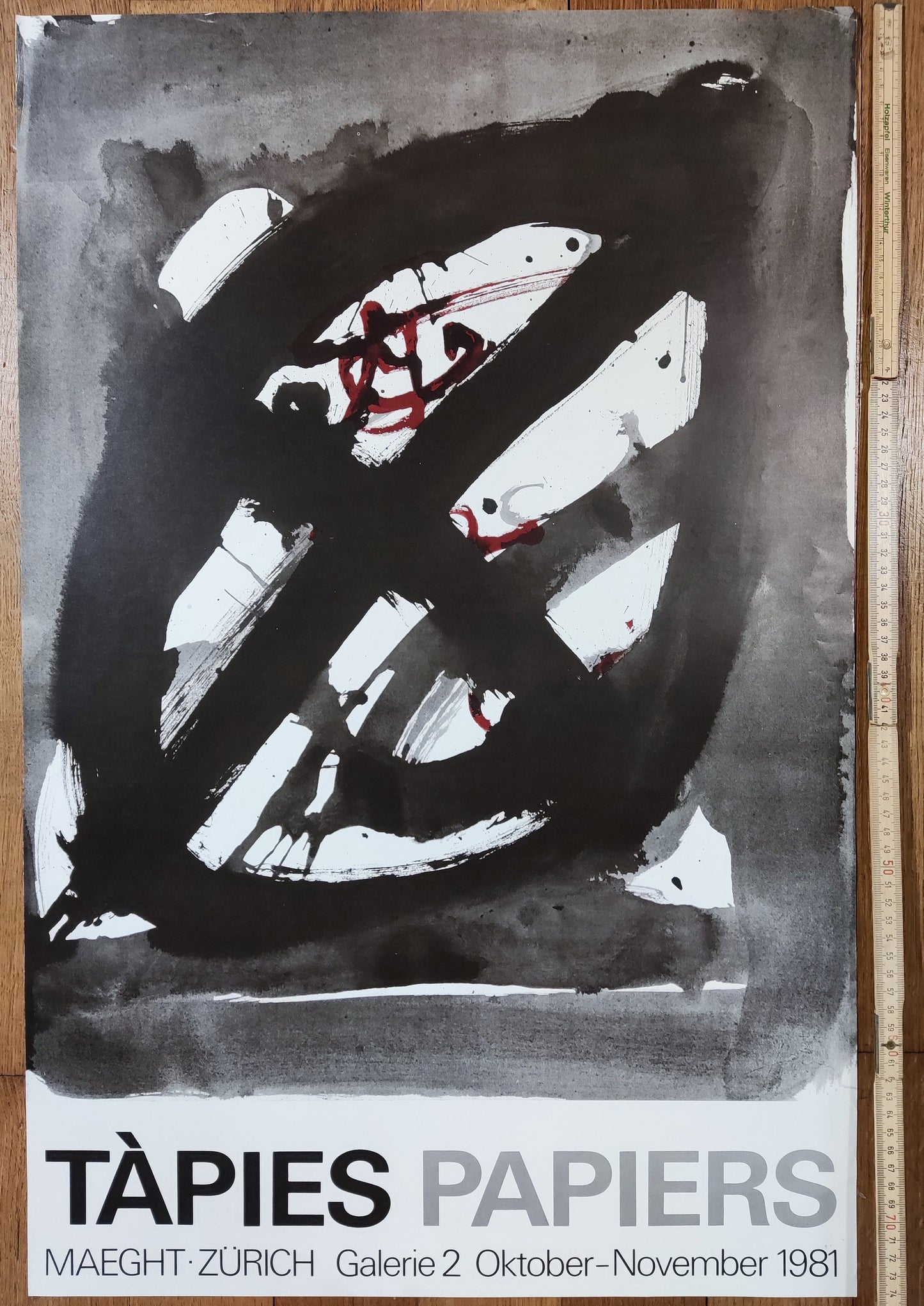 Antoni Tàpies art poster - 19.3"×29.7" (49×75.5cm)
