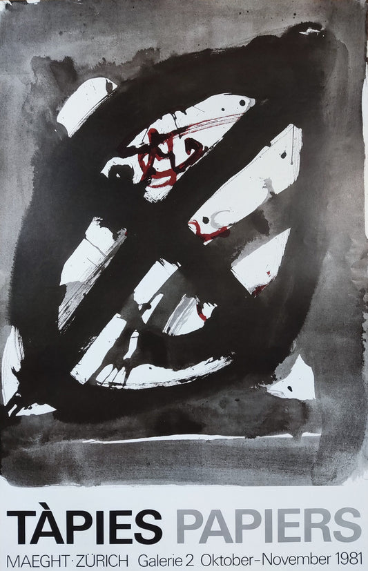 Antoni Tàpies art poster - 19.3"×29.7" (49×75.5cm)